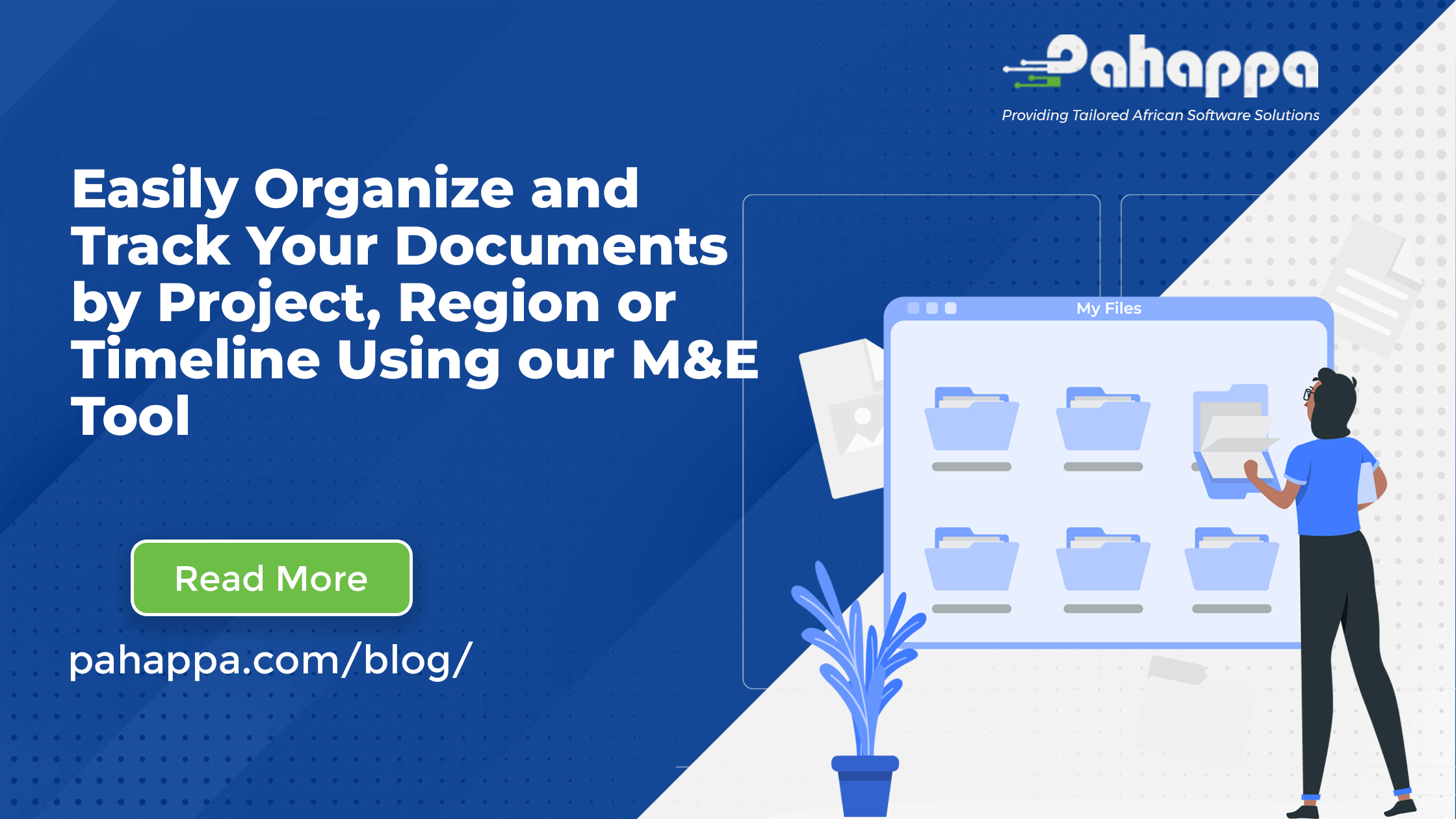Easily organize and track documents by project, region, and timeline using our M&E tool 