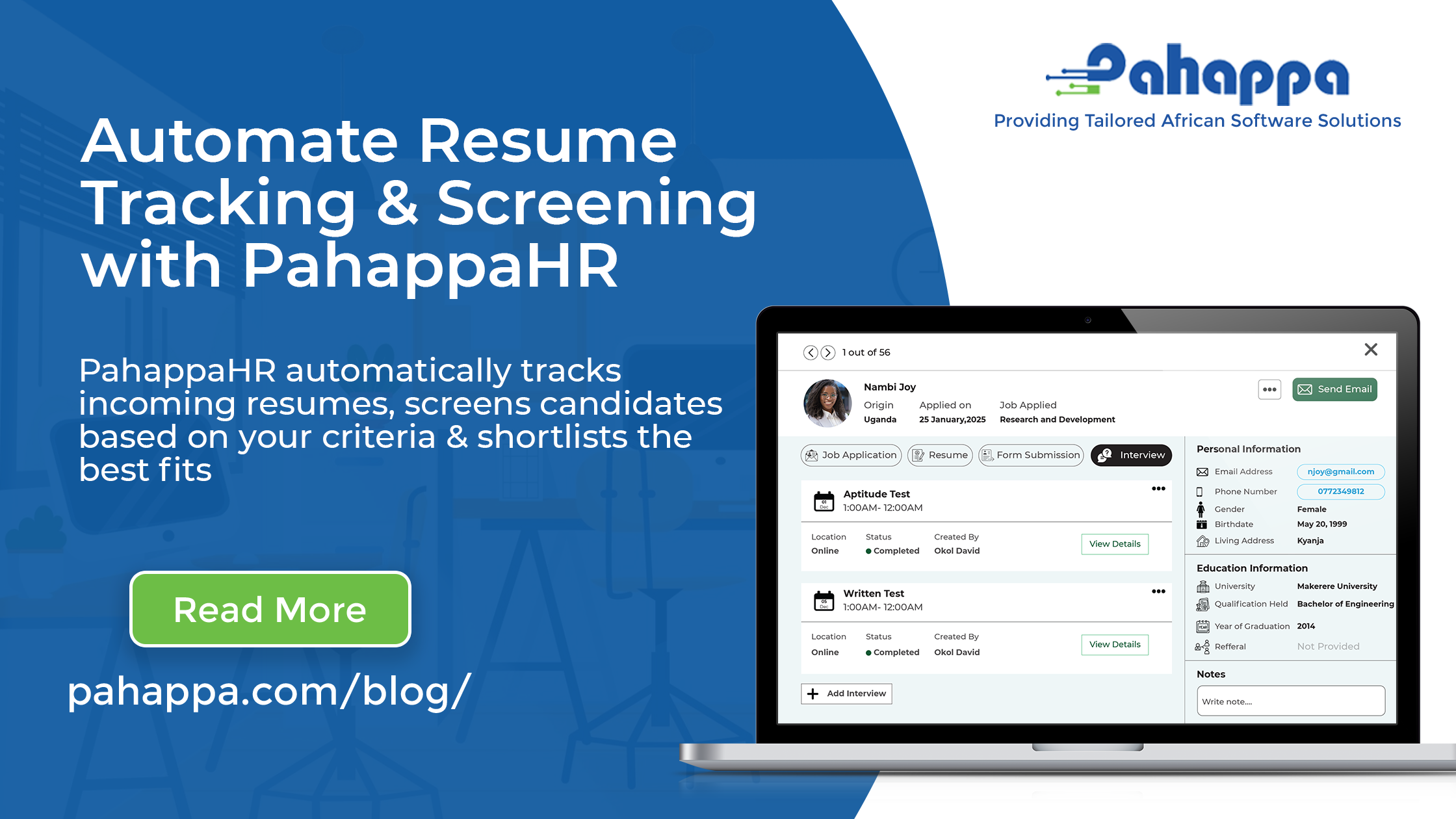 Automate Resume Tracking & Screening with PahappaHR
